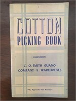 Vintage Cotton Picking Book Pamphlet