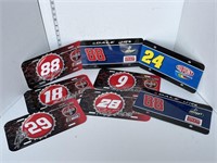 NASCAR plastic license plate signs