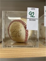 UNKNOWN PLAYER HAND SIGNED AUTOGRAPH BALL