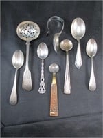 4 Sterling Spoons & 4 Unmarked
