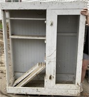 Primitive Screen Wire Cabinet