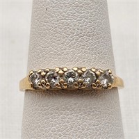 14K Gold Ring w/ Diamonds