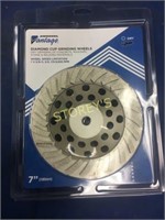 NEW Diamond Cup Grinding Wheel - 7" x 5/8 - 11"