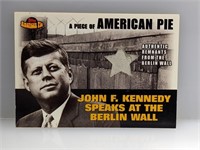 2001 John F Kennedy Topps American Pie Berlin Wall