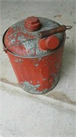 Vintage Deluxe 5-gallon gas can, this is in used