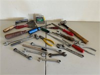 Mixed Tools, Scrapers, Wrenches, Tape Measure +