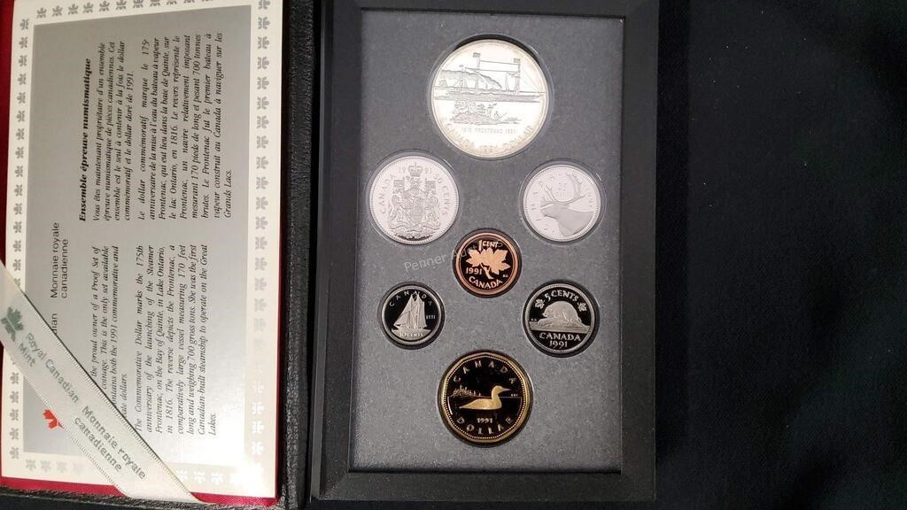 1991 Canadian Double Dollar Proof Sets