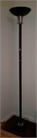 Floor lamp with dimmer switch, black metal base