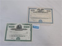 2 stock certificates: United States Banknote &