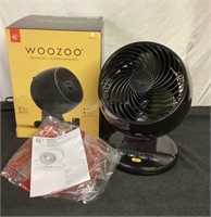 C7)  Woozoo oscillating, three speed fan will