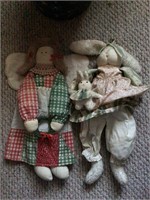 Stuffed Bunny & Angel Lot