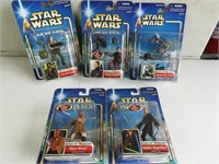 (5) Star Wars Figures Sealed Anakin Skywalker