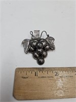 925 Sterling Grape Pin