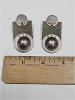 Sterling Silver Post Earrings See Weight