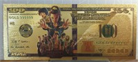24k gold-plated banknote stranger things