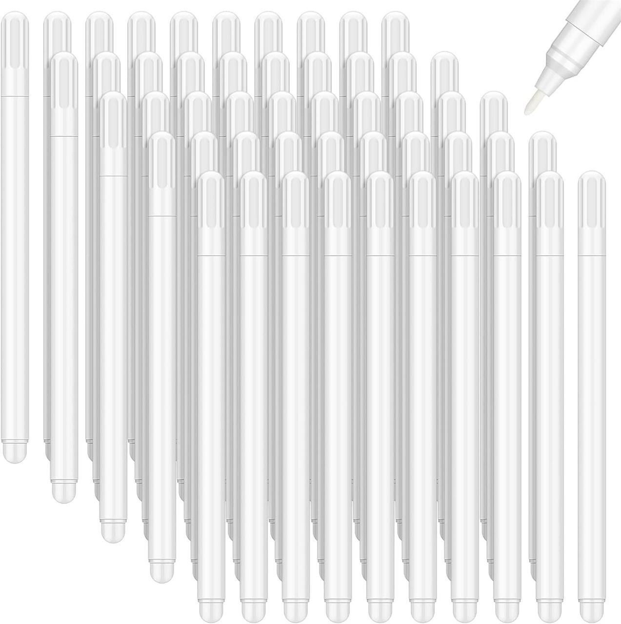 50 Pcs White Fabric Sewing Marking Pens