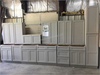 Stone Harbor  gray kitchen cabinets