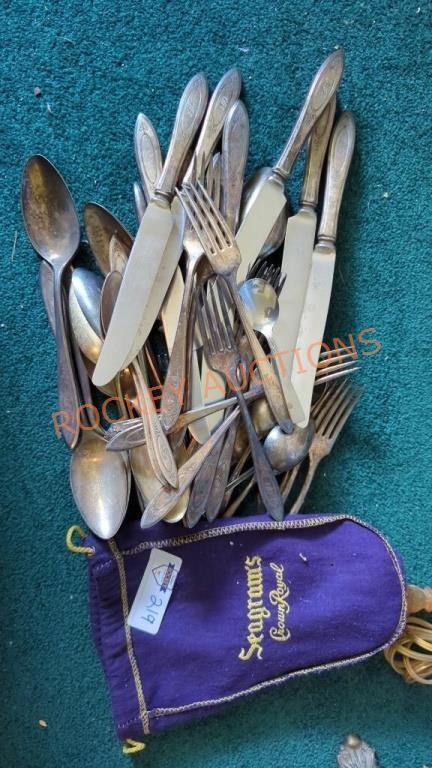 Vintage silver plate silverware