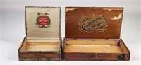 ANTIQUE MERRY CHRISTMAS & HAPPY NEW YEAR CIGAR BX