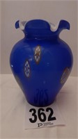 ART GLASS VASE 11 IN