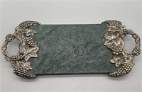 Godinger Silver Art Marble Cheese Board 
is 18x8”