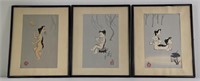Nagai Iku Japanese Woodblock Print Set