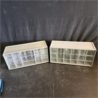 Storage organizers- two pieces, nest vertically