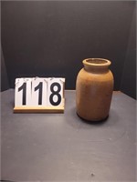 Rustic Stone Ware Glazed Jar