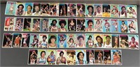 55pc 1975-79 Topps Basketball Cards