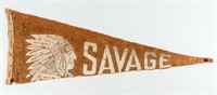 Savage Firearms Banner or Pennant Vintage