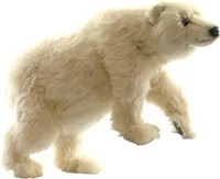 True-to-Life Medium Polar Bear Cub On All Four Fee