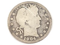 1904-O Barber Quarter