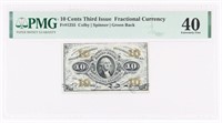 ANTIQUE US FRACTIONAL CURRENCY NOTE - PMG 40