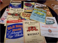 11 vintage whiskey lables