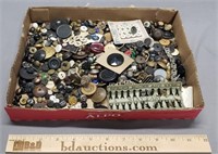 Flat Lot of Antique Buttons
