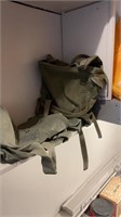 US ARMY MASK BAG poncho day pack and a trail bag