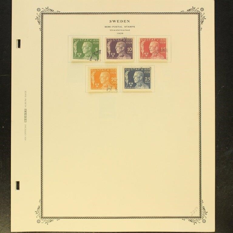 Sweden Back of Book Stamps Used collection on Scot