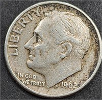 1962 Roosevelt Silver Dime Mint D