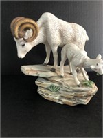 1984 Porcelain Mountain Goat & baby goat