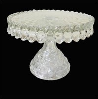 antique gorgeous glass Cake pedestal