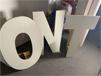 STANDUP WOODEN LETTERS- #LDNONT SPECIFICATIONS: