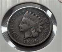 Of) 1896 Indian head penny condition G