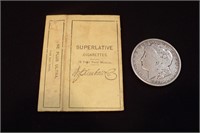 Antique circa 1883 Superlative Cigarettes pack