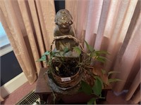 YARD DECOR, PLANT AND STAND