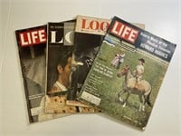 Lot of 4 1960s Life Magazines