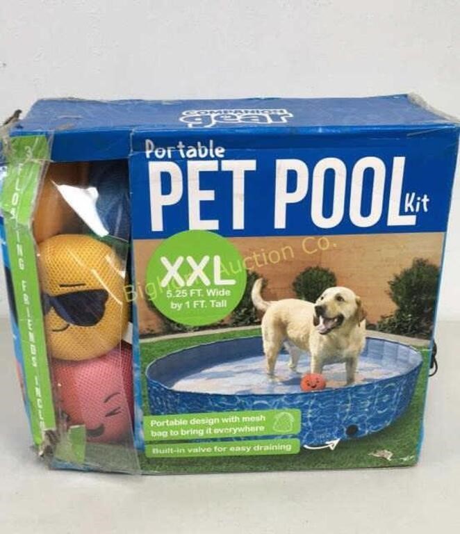 Portable Pet Pool XXL 5.25 Ft W x 1 Ft Tall