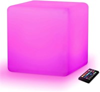 MR.GO 30cm 12-inch Rechargeable LED Cube Light,