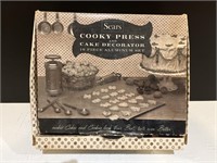 Vintage Sears Cookie Press & Cake Decorator Set