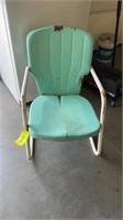 Vintage Metal Teal Chair