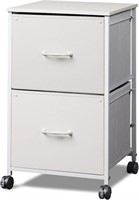 DEVAISE 2 Drawer Mobile File Cabinet  Rolling Prin